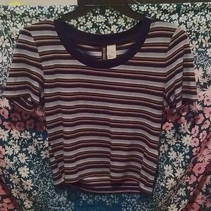 Striped Crop Top